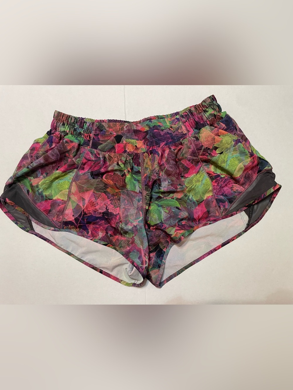 lululemon athletica Multicolor Floral Mesh Athletic Shorts